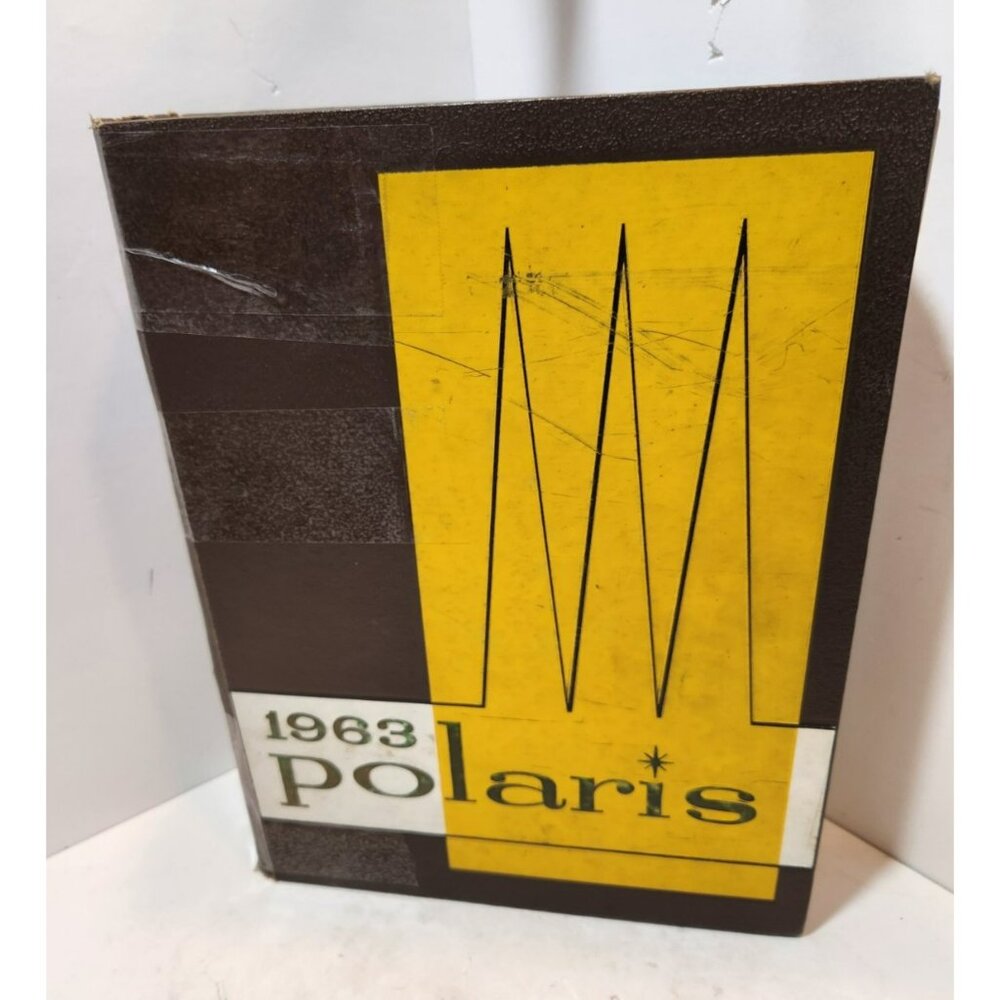 USAFA Polaris 1963 Yearbook United States Air Force Academy Yellow Brown White
